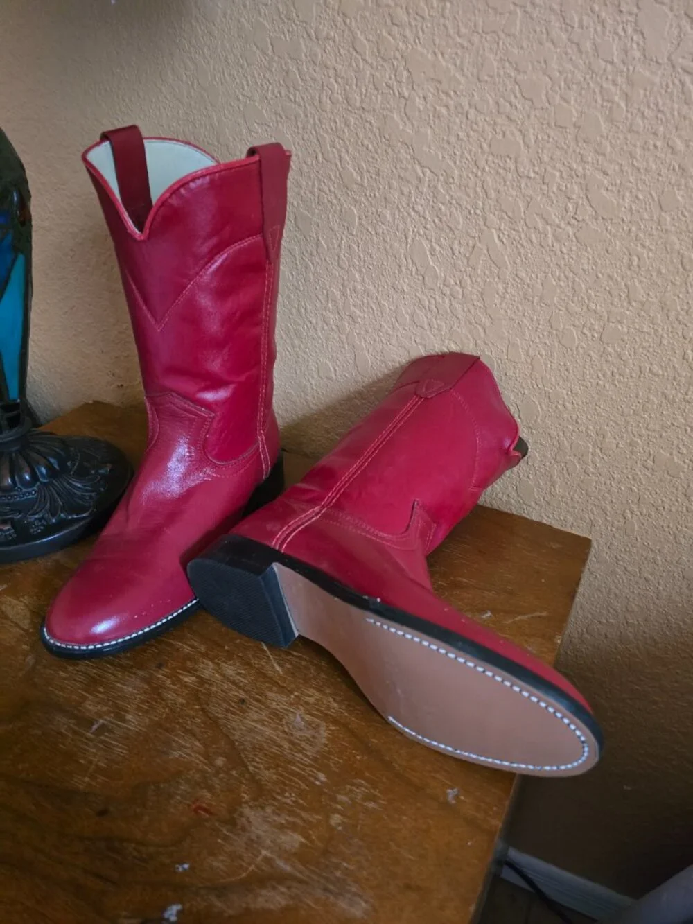 Red Roper Boots Size 3.5 D - Picture 7 of 8